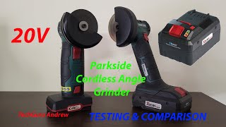 Parkside Cordless Angle Grinder 20V PWSAM 20-Li A1