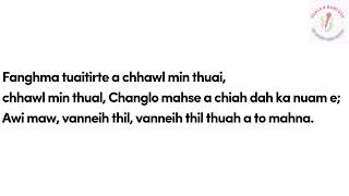 Ramtuan hla karaoke with lyrics ( ka thlawhlai pangpui)
