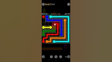 FLOW FREE game 8x8 level 2 solution