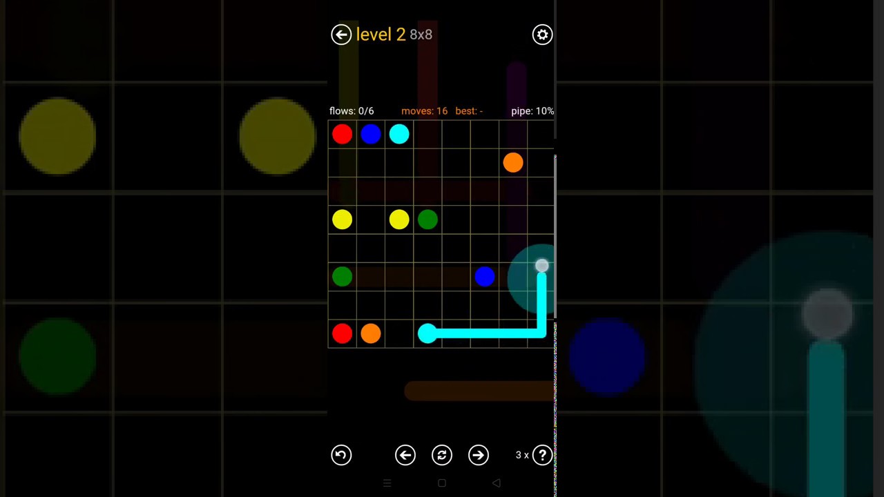 FLOW FREE game 8x8 level 2 solution YouTube