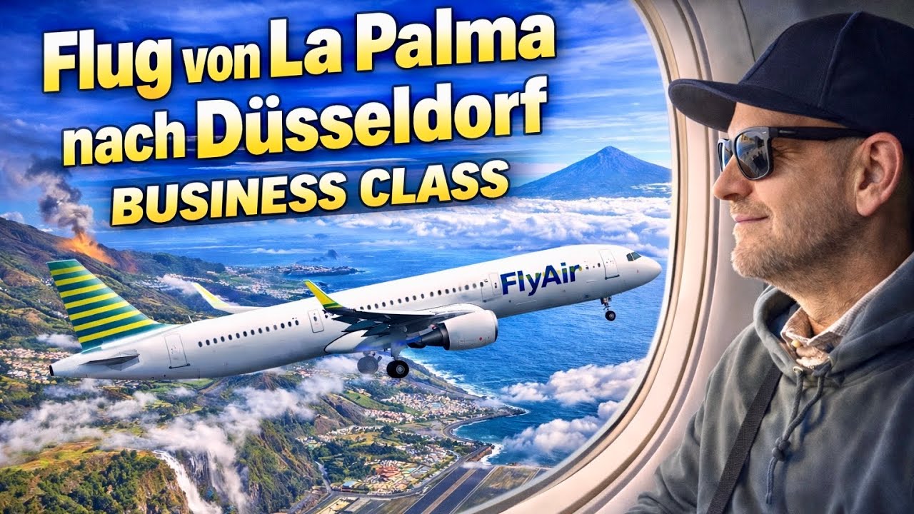 Condor & Flyair Business Class Flug von La Palma SPC nach Düsseldorf international Airport 