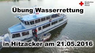 Drk Ff Wasserrettungsübung 21.05.2016 Hitzacker Auf Der Elbe
