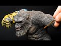How to make kong in godzilla x kong the new empire  diorama clay