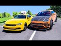 High Speed Traffic Car Crashes #156 - BeamNG Drive | CrashBoomPunk