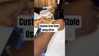 CUSTOM GRAD STOLE FINAL RESULTS 🎓🔥 | DTF Direct to Film Printing #dtfprint #customized