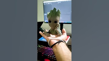 Turning my Groot into a 3D model #blender #blender3d