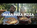 Mi Hermana Nos Enseña A Hacer MASA Para Pizza/EN EL HORNO DE LEÑA
