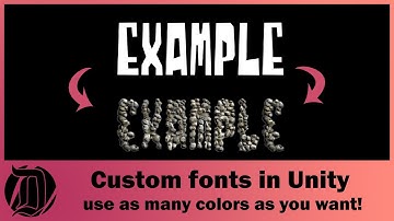 Creating custom fonts in Unity! Use images, colors, textures, whatever you want! No code needed here