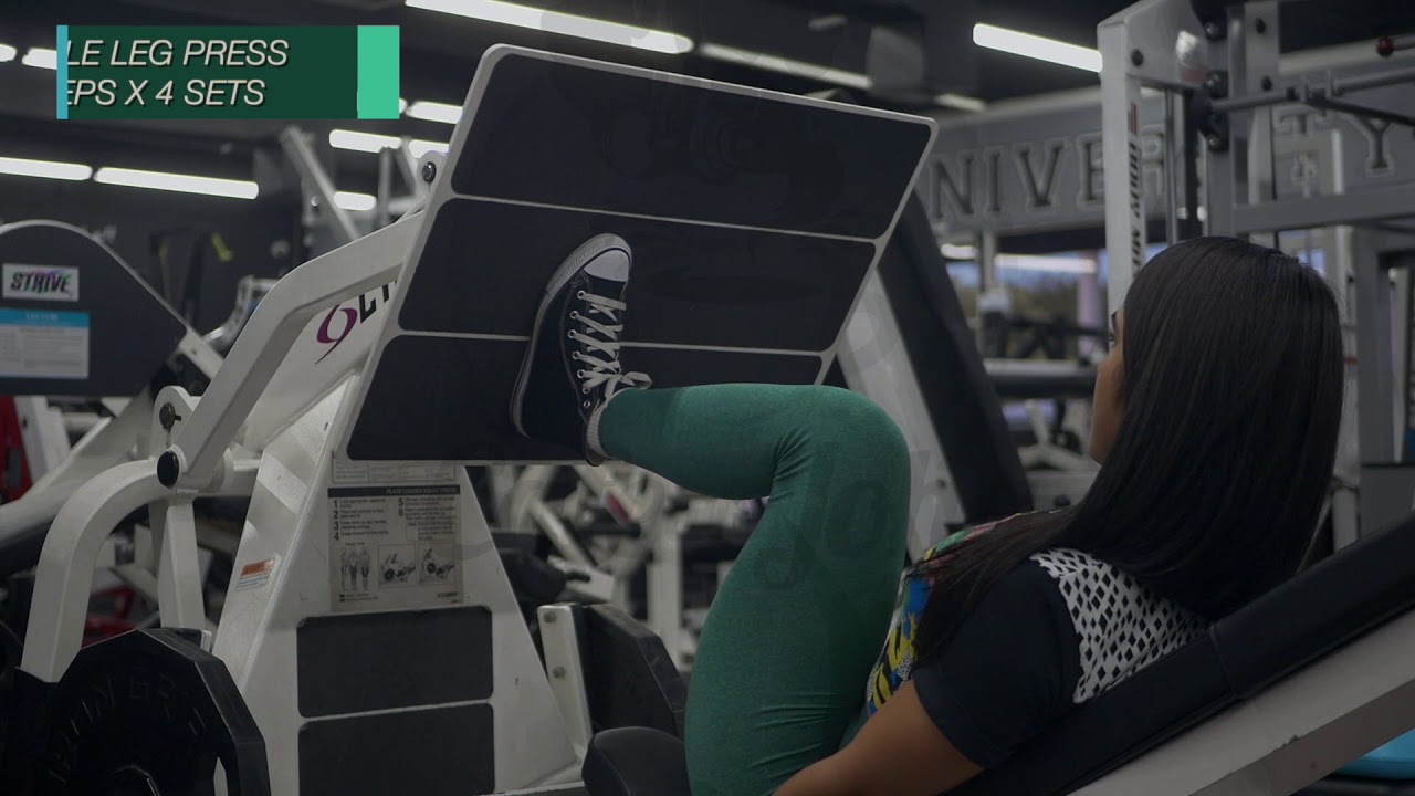 Single Leg Press superset Heel Elevated Dumbbell Front Squat - YouTube