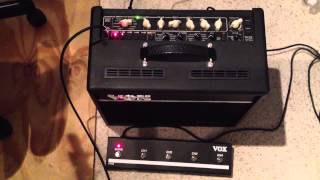 Vox VFS5 Footswitch Demo on VT-40+