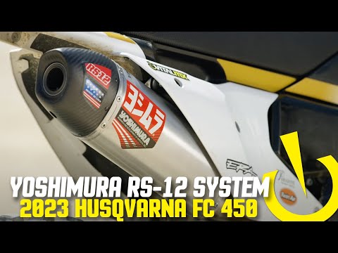 SYSTÈME COMPLET RS-12 TITANE YOSHIMURA HUSQVARNA FC 450 RE 2022-2023 vidéo