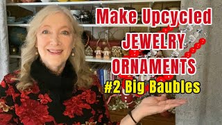 2of5 DIY Make UPCYCLED Beaded Jewelry Icicle CHRISTMAS ORNAMENTS ❤️ Tutorial