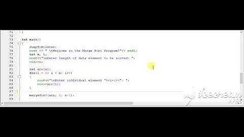 Simplified mergesort code in C++ (part3)