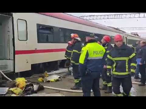 მატარებელს აბაშაში ცეცხლი გაუჩნდა