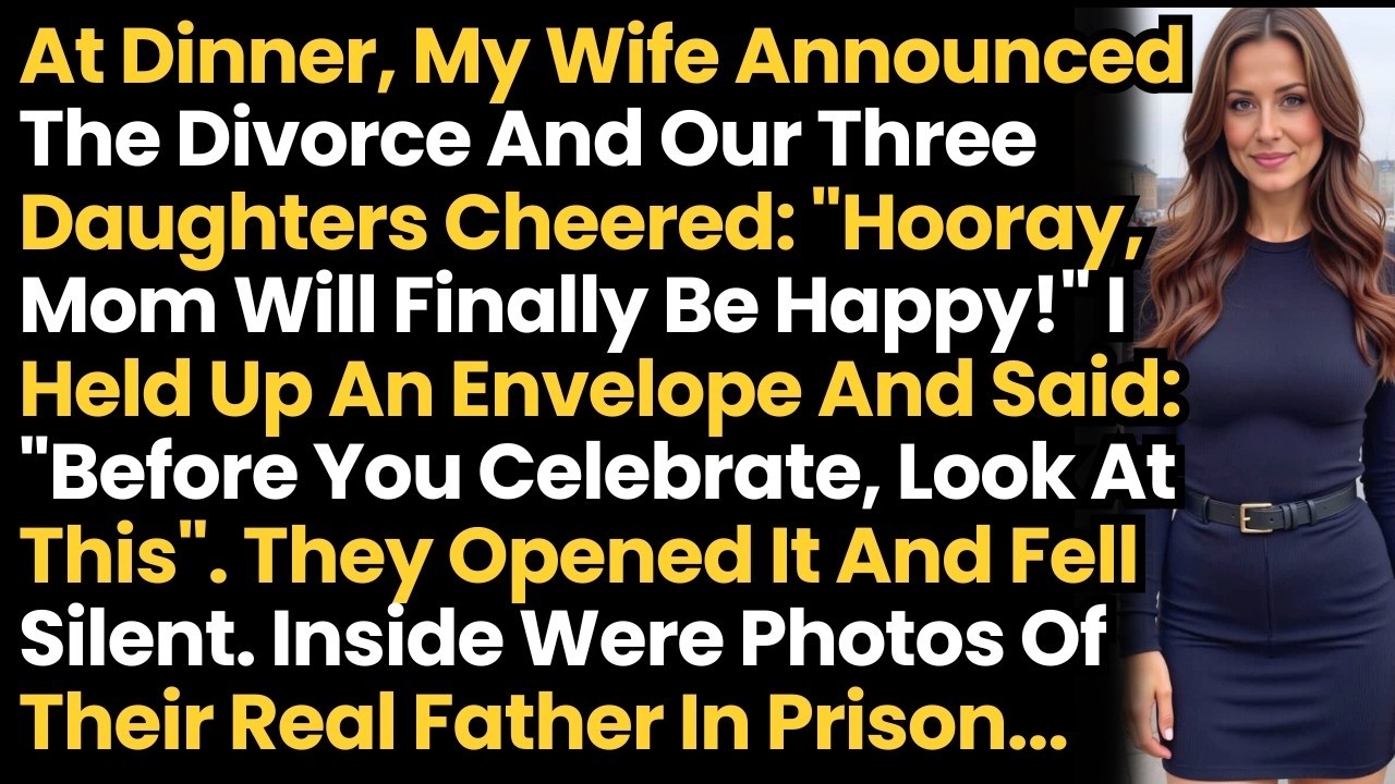 At Dinner, My Wife Announced The Divorce & Our 3 Daughters Cheered: 
