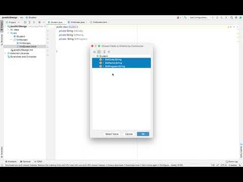 Java GUIs เขียน Code Student Class โปรแกรมบันทึกประวัติ Part 2 #Java #intellij