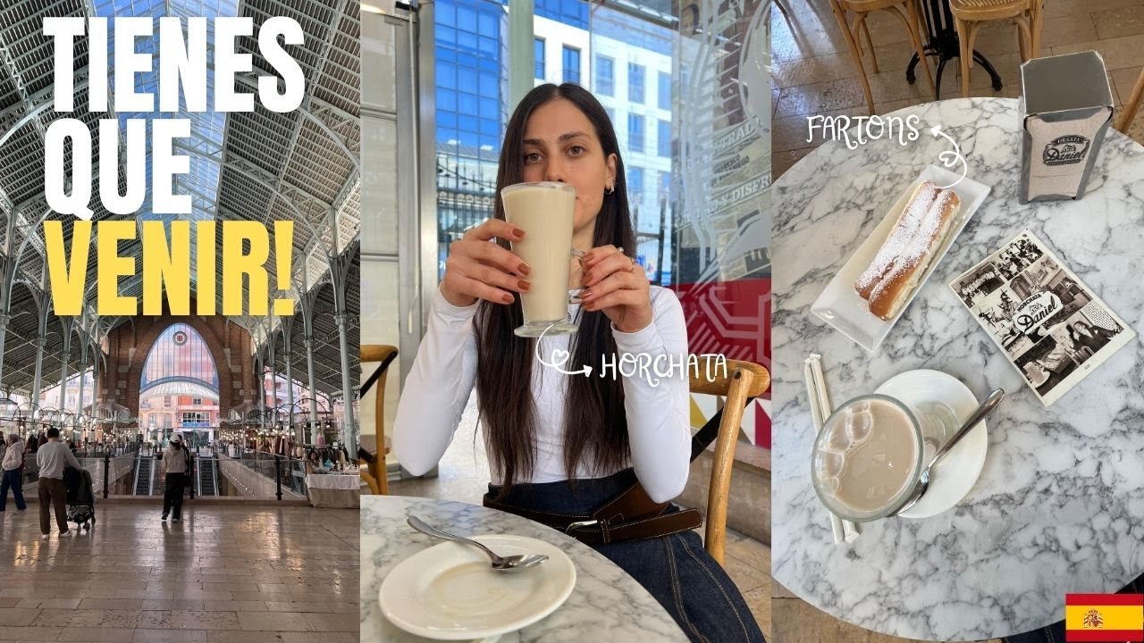 Probamos la HORCHATA 🥛🥖 más FAMOSA de Valencia 🇪🇸 | Mercado de Colón