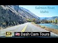 🇺🇸 Driving along Salmon River, Idaho 4K Scenic Drive. Road Trip Idea