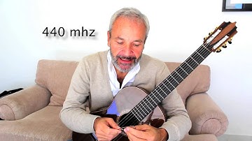 How to Tune the classical Guitar Using the Tuning Fork