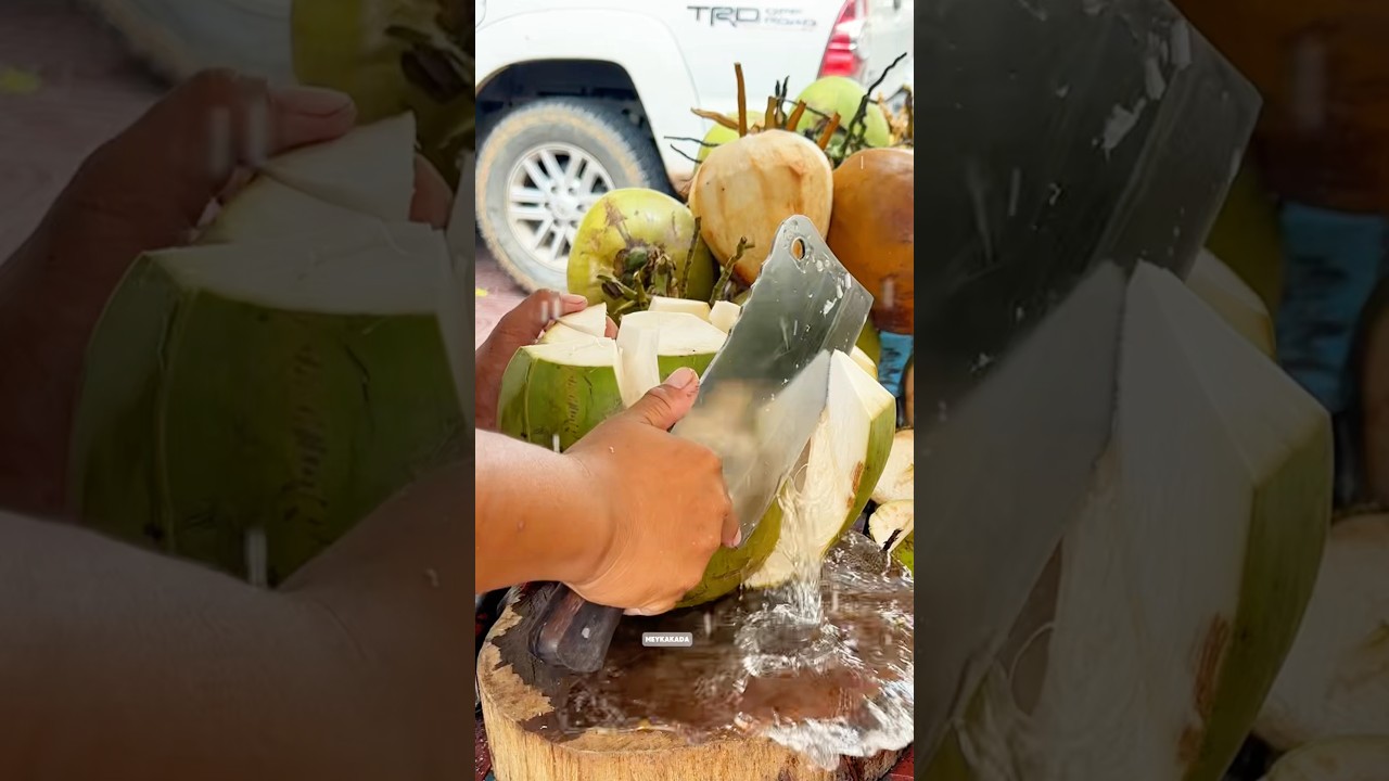Amazing! super Peeling Big Coconut water you never seen before 😁