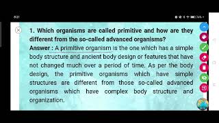 Which organisms are called primitive and how are they different from the so-called advanced organism