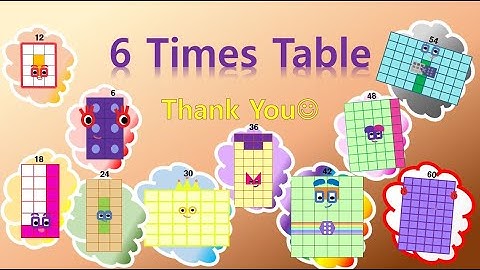LEARN 6 TIMES TABLE Multiplication (with numberblocks S7 E6)