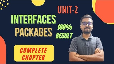 JAVA PROGRAMMING Complete Unit-2 | Interfaces | Packages and types| CLASSPATH | Multiple Inheritance