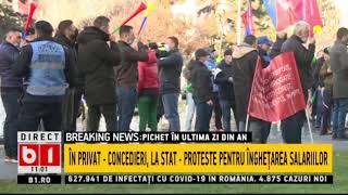 Sindicatele Politistilor - Protest La M.a.i. Din Cauza Inghetarii Salariilorstiri B131 Dec 2020