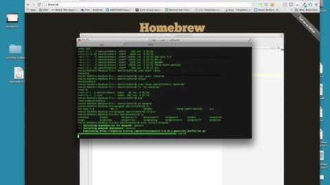 How to install MongoDB on Mac OSX