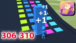 Stack Colors - Level 306-310 - NEW GAME - New Update Gameplay Walkthrough - All Level (iOS, Android)