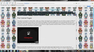 File Cabinet Page for Google Site