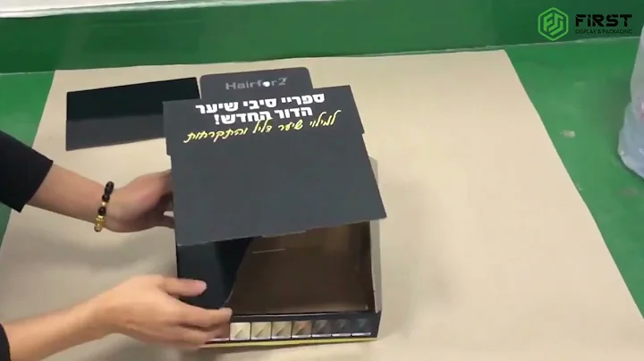 Ultimate Cardboard Counter Display Box for Hair Masks!