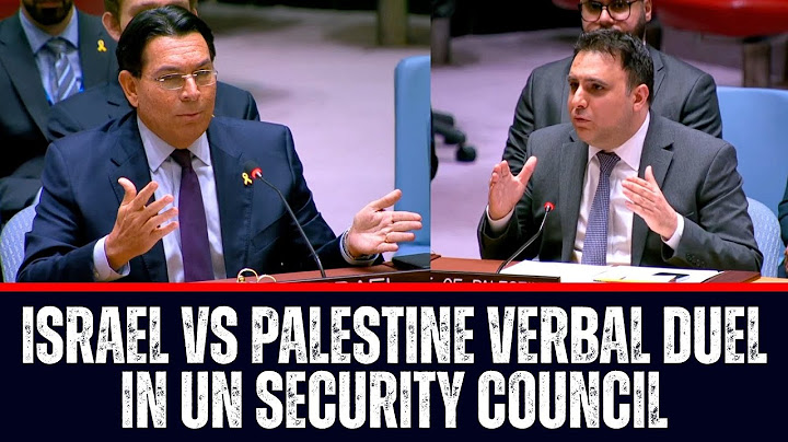 Israel Vs Palestine Verbal Duel In UN Security Council! Gaza Resolution!