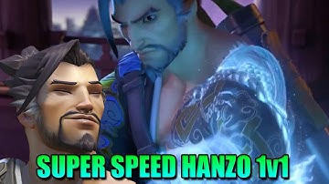 SUPER SPEED HANZO 1V1! WHAT 100 HOURS OF LOSING WITH HANZO LOOKS LIKE! (OVERWATCH)