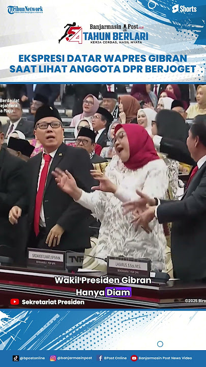 Ekspresi Datar Wapres Gibran Saat Lihat Anggota DPR Berjoget Ria Usai Sidang Tahunan