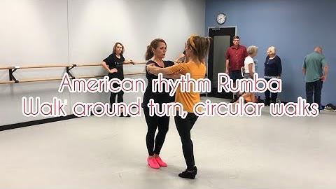 American rumba bronze basics box walk around turn, circular walks, Cuban rocks