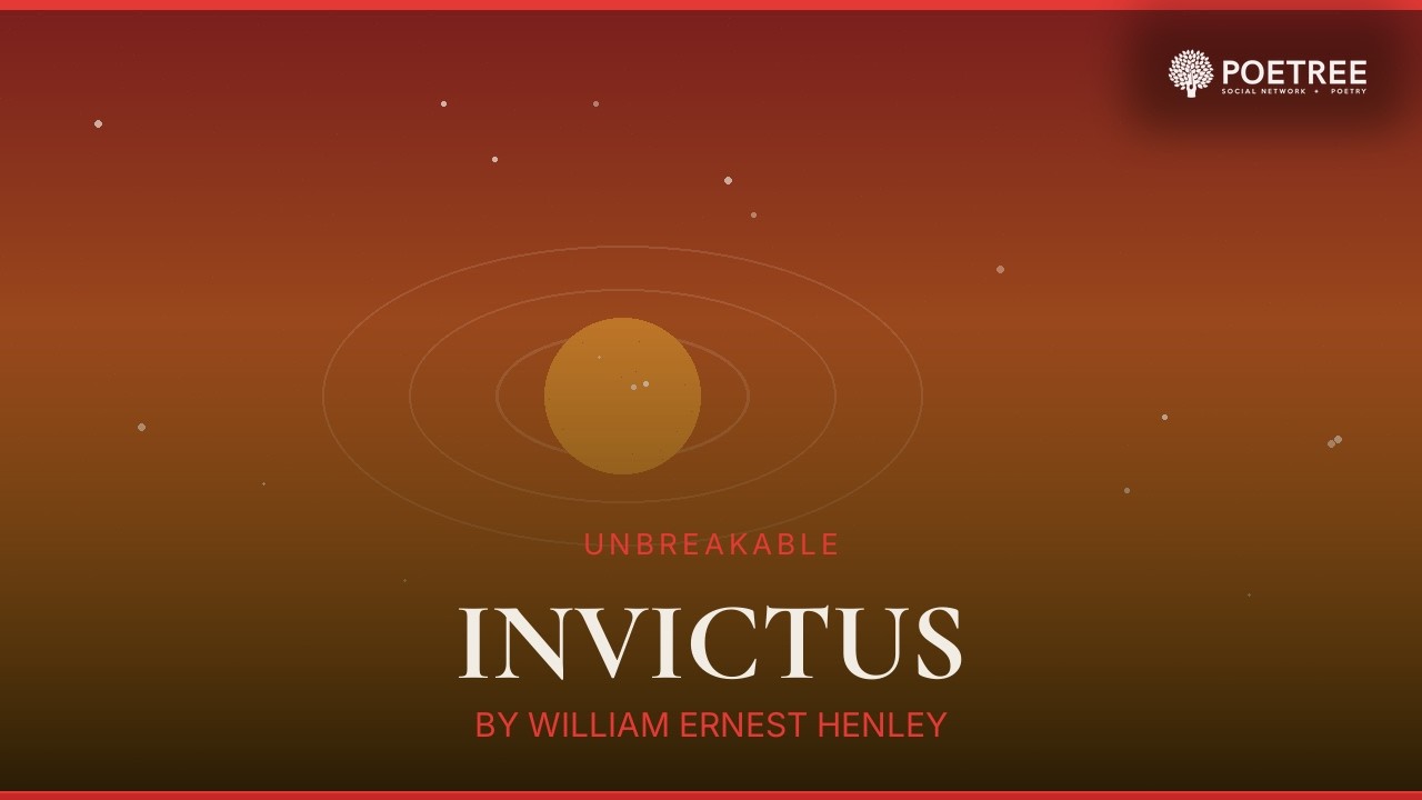 Invictus by William Ernest Henley | A Resilience Poetry Journey | Poetree Radio