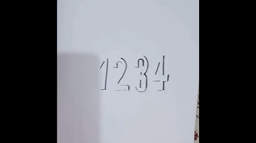 Super satisfying art of creating numbers in 3d shadow lettering #shortsfeed @elusiveartsy