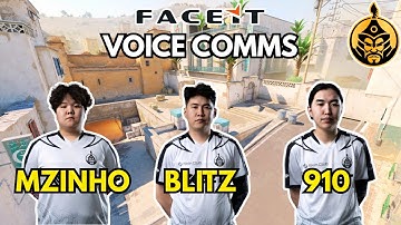 Mzinho POV w/910, bLitz + VOICE COMMS (31/8/18) CS2 FACEIT