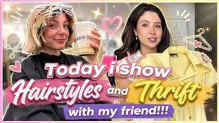 Today I show hairstyles and thrift with my friend!!! 💖❤️🛍️