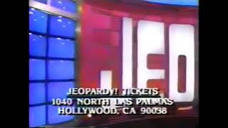 Jeopardy! ticket plug, 1994