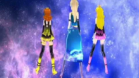 MMD Take A Hint Nightcore Vocaloid Rosalina, Peach, and Daisy