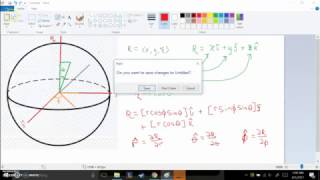 Cartesian to Spherical transformation, volume , area, and line elements