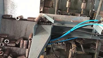 Full-automatic steel bar coupler production line double-end tapping machine vertical