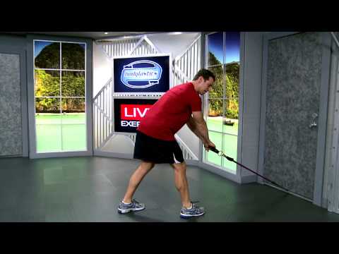 Play Standing Back Extension with Resistance Bands video 2