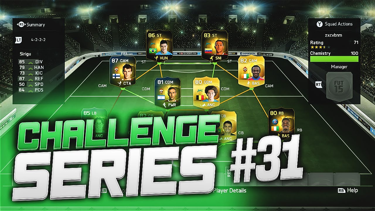 FIFA 15 The Worst Player Challenge + Unique Overpowered 500k Squad  / Ultimate Team
