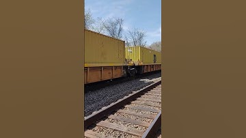 Long CSX I003 Maxistack Train with 742 ( GE #ES44AC-H ) Leading