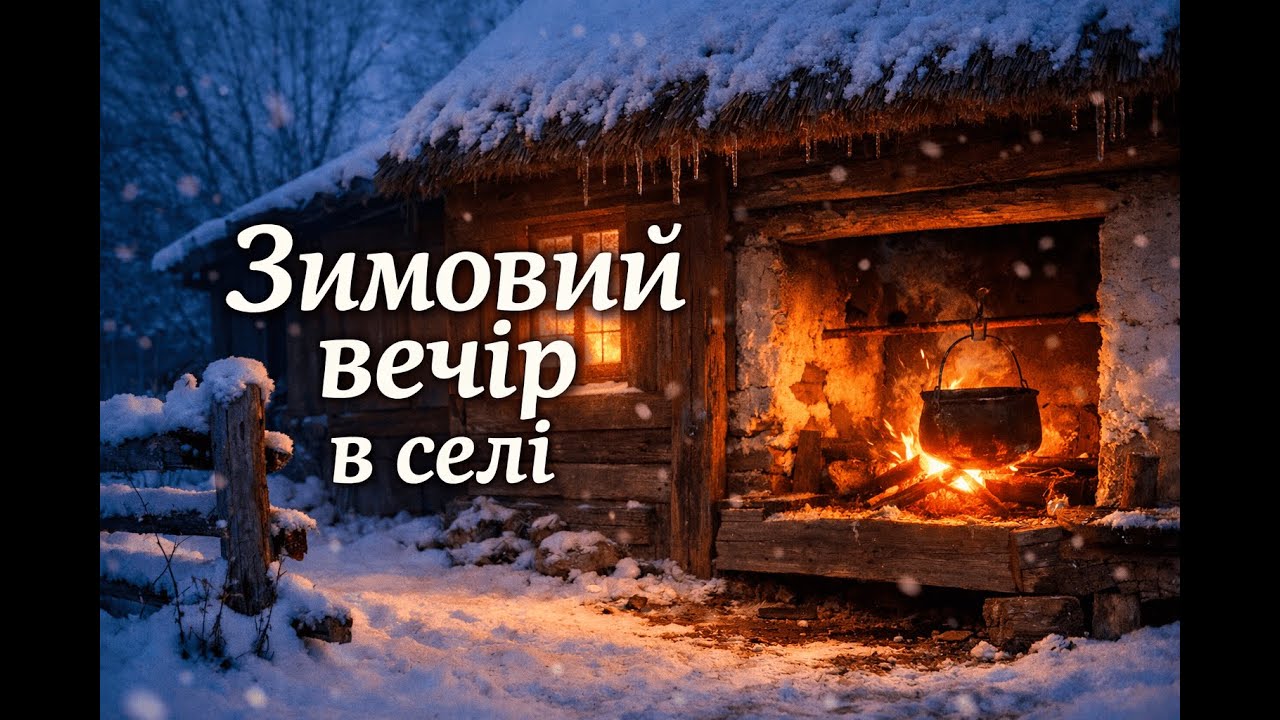 Вечір у теплій хаті посеред зими | Тепла історія біля ватри