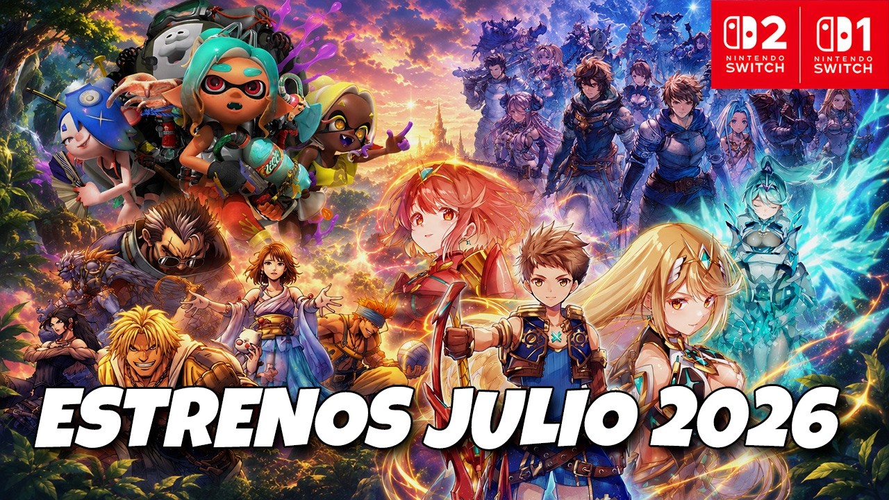 PRÓXIMOS juegos NINTENDO SWITCH 1 Y 2 JULIO 2026. Lanzamientos