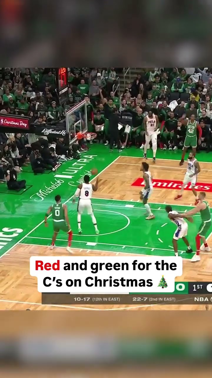 The Celtics wearing red sox and leg sleeves for Christmas ?